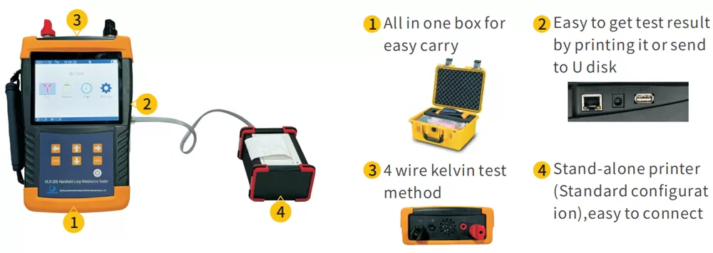 Features of HLR-200 Hand-held 200A Micro-ohmmeter Features of HLR-200 Hand-held 200A Micro-ohmmeter