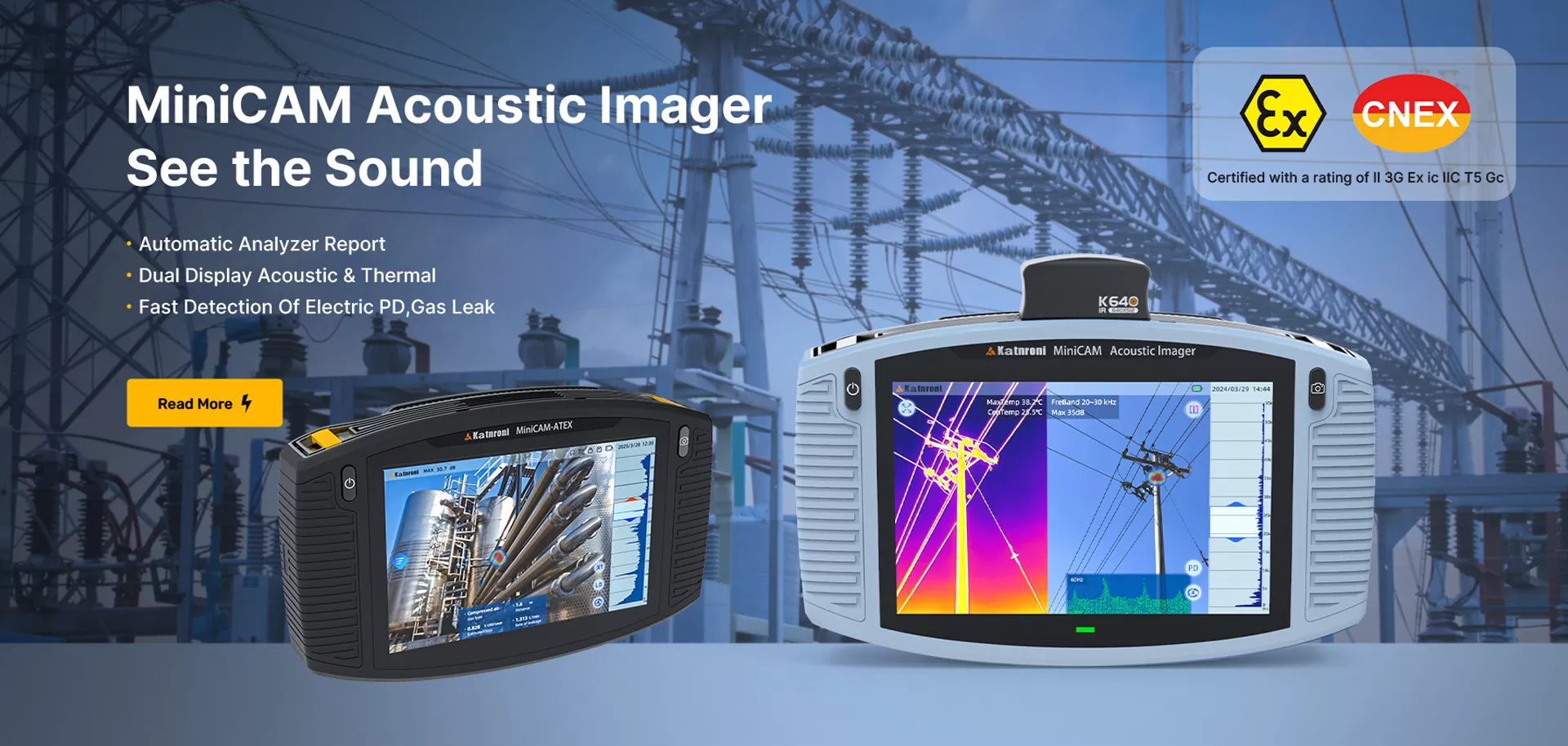 Minicam Acoustic Imagerサウンドを見る