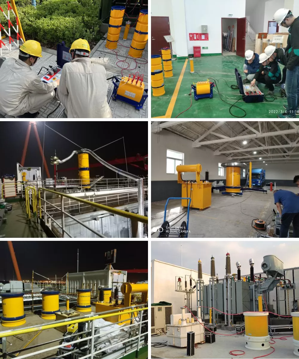 On-site Display of ESR-800 AC Resonant Test System On-site Display of ESR-800 AC Resonant Test System